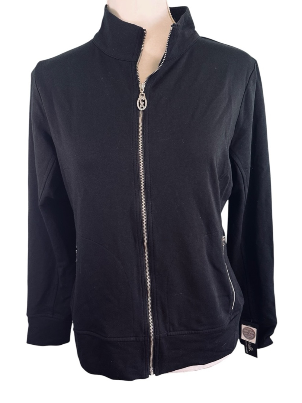 NWT Christine Alexander Swarovski Crystal Sweatshirt size Small